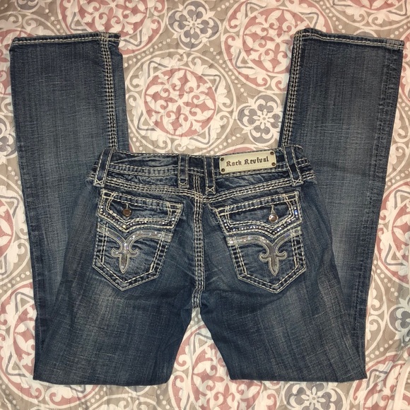 ⛔️SOLD⛔️✨ Rock Revival ‘Kai’ bootcut sz 28 - Picture 2 of 3